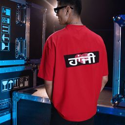 Kook N Keech Fanjabi Typo Print Oversized Drop-Shoulder Concert T-shirt-picture-39