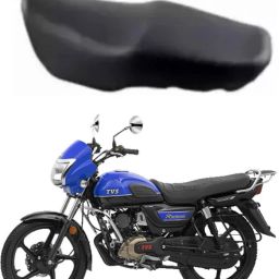 Waterproof Durable Faux Leather Single Bike Seat Cover(TVS Radeon) Single Bike Seat Cover For TVS NA-image-12