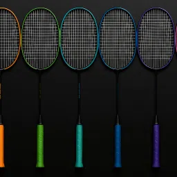 Multicolor Badminton Rackets – Perfect for Family, Clubs & Training Use Multicolor Custom Strung Badminton Racquet-image-2