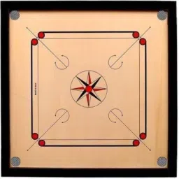 Wooden Finish 32 Inch Full Size Carrom Board for Kids and Children with Coins 65 cm Carrom Board-image-91