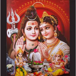 Lord Shiva Parvati Photo Frame Digital Reprint 10 inch x 8 inch Painting-image-16