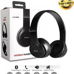 BEST Portable Wireless Headphones With Microphone, Stereo Fm,Memory Card Support Bluetooth Headset-image-19