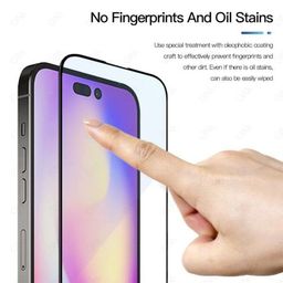 opentech OpenTech® Military-Grade Tempered Glass Screen Protector Compatible for iPhone 14 Pro with Edge to Edge Coverage and Easy Installation kit image 3