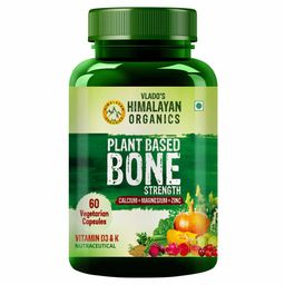 Vlado's Himalayan Organics Plant Based Bone Strength,  60 veggie capsule(s)  with Calcium, Magnesium & Zinc -71