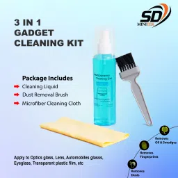 SDMINITEK 3 in 1 Screen Display Cleaning Kit with Brush, Microfiber cloth for Computers, Mobiles, Laptops, Gaming image 5