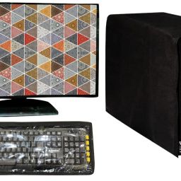Dhan Kaur Creaters DESKTOP COVER FULL SET for 20 inch Computer Desktop Cover - M4-Monitor,Keyboard & CPU Cover-image-100