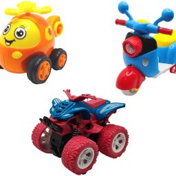 Unbreakable Four-Wheel Drive Friction Powered Diecast Toy Set-E11-11