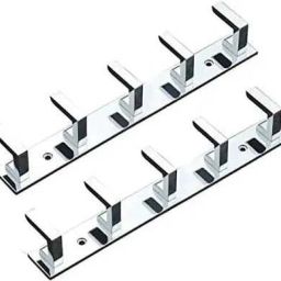 Pack of 2 Stainless Steel 5 PIN L TYPS -Hook Hanger. Bathroom Wall Door Hook Hanger Door Hanger-12