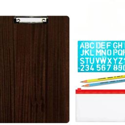 Unisex Kids Exam Pad with Pencil Kit ,2 Pencil and Stencil Combo-image-89