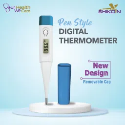 Shikon SK-033P New Pen Style Digital Thermometer, Fever Alarm, Memory function, Made in India Thermometer image 2