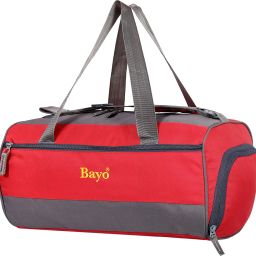 30 L Hand Duffel Bag - 30 Liter 17 inch Red Gym Sports & Mini Travel Bag With Shoes Compartment - Red - Regular Capacity-image-39
