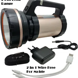mitsales 2 Km Long Range Torch With 125 W Laser Light ,Jumbo Size ,Support Solar Function Torch image 5