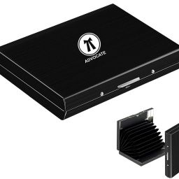 Men & Women Formal Black Aluminium RFID Card Holder-image-11