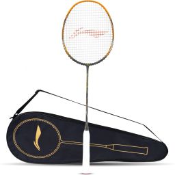 3D Calibar X Drive Carbon Graphite Multicolor Strung Badminton Racquet-image-2