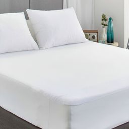 tundwal's White Terry Breathable Mattress Protector-image-99