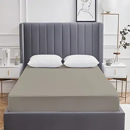 tundwal's Grey Terry Breathable Mattress Protector-image-94