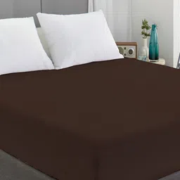 tundwal's Brown Terry Breathable Mattress Protector-image-100