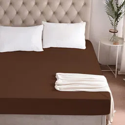 tundwal's Brown Terry Breathable Mattress Protector-image-97