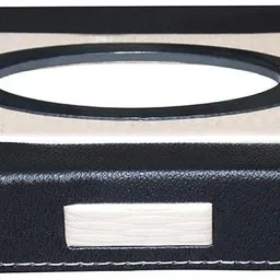 kozdiko Black Designer Leatherite Vehicle Tissue Dispenser-picture-5