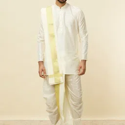 Manyavar Mandarin Collar Straight Kurta With Dupatta-picture-53