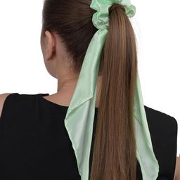 BuckleUp Women Green Solid Knot Detail Scrunchie-image-64