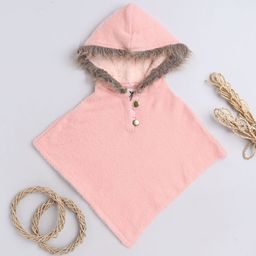 Yellow Apple Girls Woollen Poncho-image-64