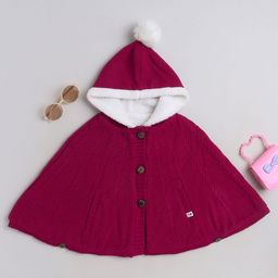 Yellow Apple Girls Cable Knit Woollen Cardigan-image-90