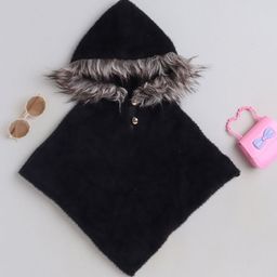 Yellow Apple Girls Woollen Poncho-picture-11