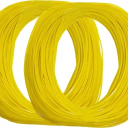 Quality Plastic broom Koodai Wire Craft Chair Basket Vases pack Of 2 (L yellow)-image-75