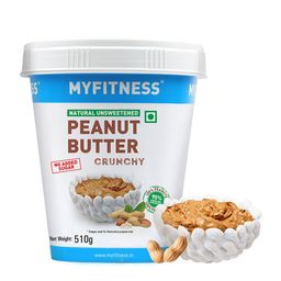 Myfitness Natural Peanut Butter,  510 g  Crunchy -image-48