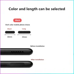 Kickzu Mobile Phone Dustproof Net Stickers Digital Visual Interface Black Anti-dust Plug image 2