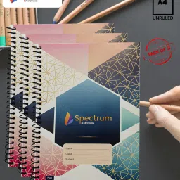 Spiral Notebook A4 Notebook PLAIN AND UNRULLED 180 Pages-image-92