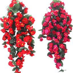 Pink, Red Bougainvillea Artificial Flower-24