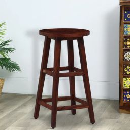 woodsworth from pepperfry Cosenza Sheesham Wood Bar Stool In Honey Oak Finish-picture-45