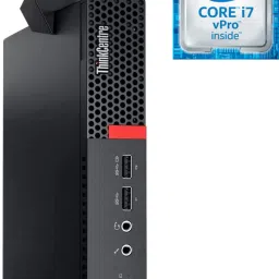 NCS Intel Core i7 - 6700 [4 Cores, 8 Threads, 3.40 GHz] - ThinkCentre Desktop [NJX] Core™ i7 (6th Gen) Processor [4 Cores, 8 Threads] (32 GB RAM/Intel® HD 530 4K Graphics/1 TB SSD Capacity/Windows 11 Pro) Mini Gaming Tower with MS Office-52