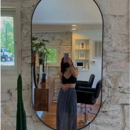 12 x 18 Inch Decorative Bathroom Mirror (CAPUSLE SHAPE)) Bathroom Mirror-9