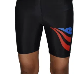 Pro Solid Men Swim Bottom Black Swimsuit-image-114