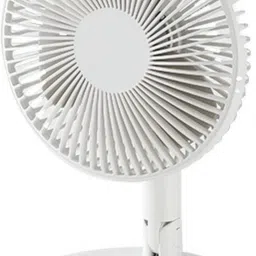 Cordless Rotating Portable Rechargeable With LED Lights 3 Speed Auto Oscillating 155 3 Blade Table Fan-image-48