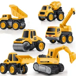 Engineering Metal Team Car Unbreakable Engineering Construction toys for kids-13