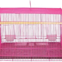 24 Inch (2 Feet ) Black Birds/Rabbit Cage with Food, Water Cups & Perches Hard Crate Pet Crate-image-57