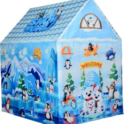 Jumbo Size Extremely Light Weight , Water Proof Kids Play Tent House for 10 Year Old Girls and Boys pink penguin house (Multicolor)-image-19