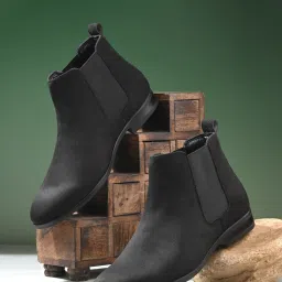 Suede Chelsea Boots|Soft Cushioned Insole |Slip-Resistance|Shock Absorption Boots For Men-image-42