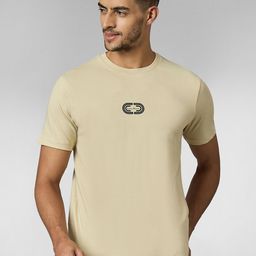 LOUIS STITCH Men Super Combed Cotton Cream Regular Fit Round Neck T-Shirt-image-90