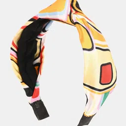 BuckleUp Printed Knot-Detail Hairband-25