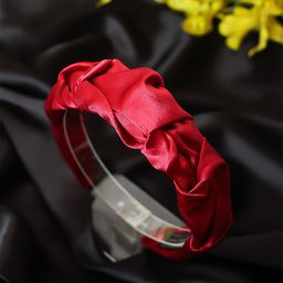 Bellofox Red Satin Crinkle Hairband-image-25