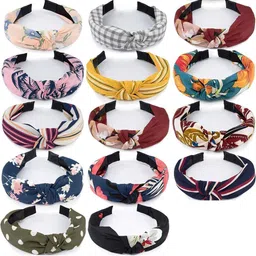 DIAN Women Set of 5 Printed Knot Hairband-image-50