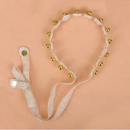 Choko Girls White & Gold-Toned Embellished Hairband-picture-2