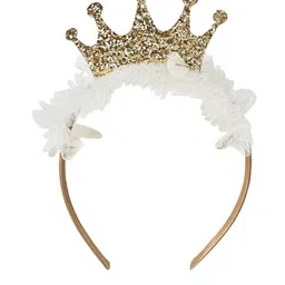 Aye Candy Girls Sequined Tulle Star Crown Hairband-24