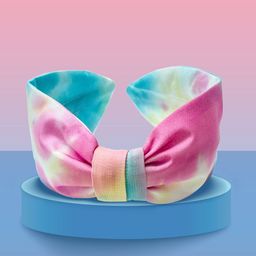 Hair Drama Company Blue Tie & Dye Knotted Headband-image-52