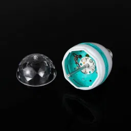triangle ant ™ LED Rotating Disco Light Bulb with E27/E26 Screw Base (Multi Changing Color,3W) Party Bulb Single Disco Ball (Ball Diameter: 12 cm) Single Disco Ball image 4